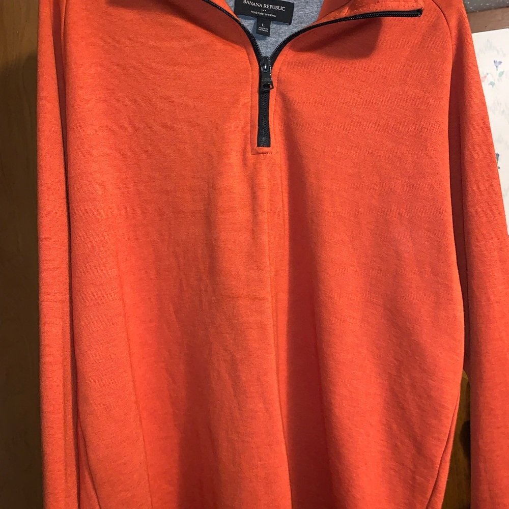 half zip Banana Republic top